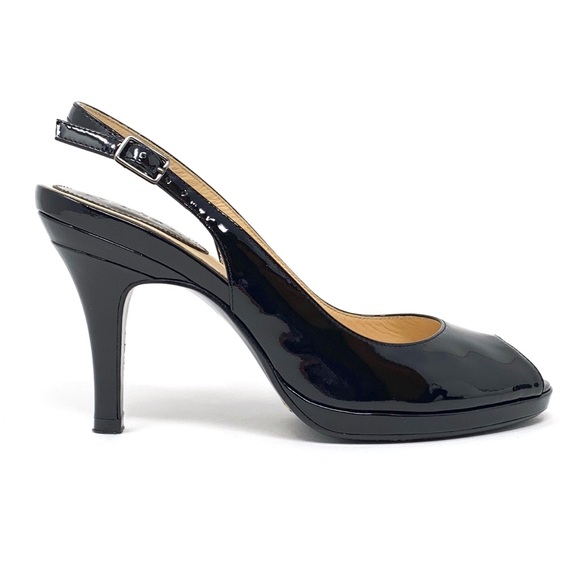 Cole Haan Nike Air Carma Black Slingback Pumps - Picture 2 of 8